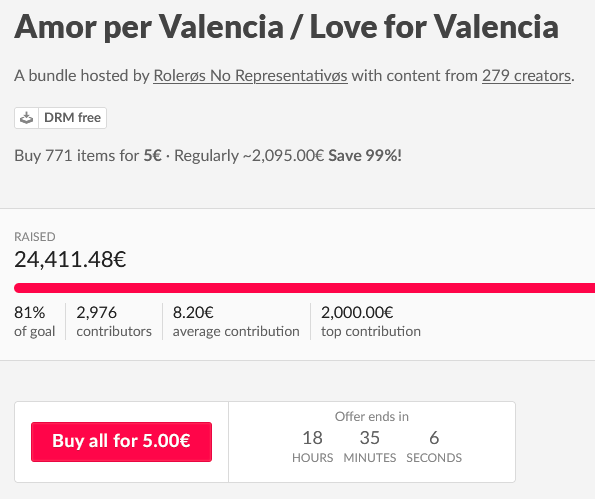 Como soy lo puto peor, no hago nada de promo de nada pero, como estoy en medio de una campaña para mi siguiente libro... QUÉ MEJOR MOMENTO PARA HABLAR DE UNA CAMPAÑA SOLIDARIA CON LA QUE NO GANO NI UN EURO??? (y anunciar que voy a destruir algo hecho por mí)