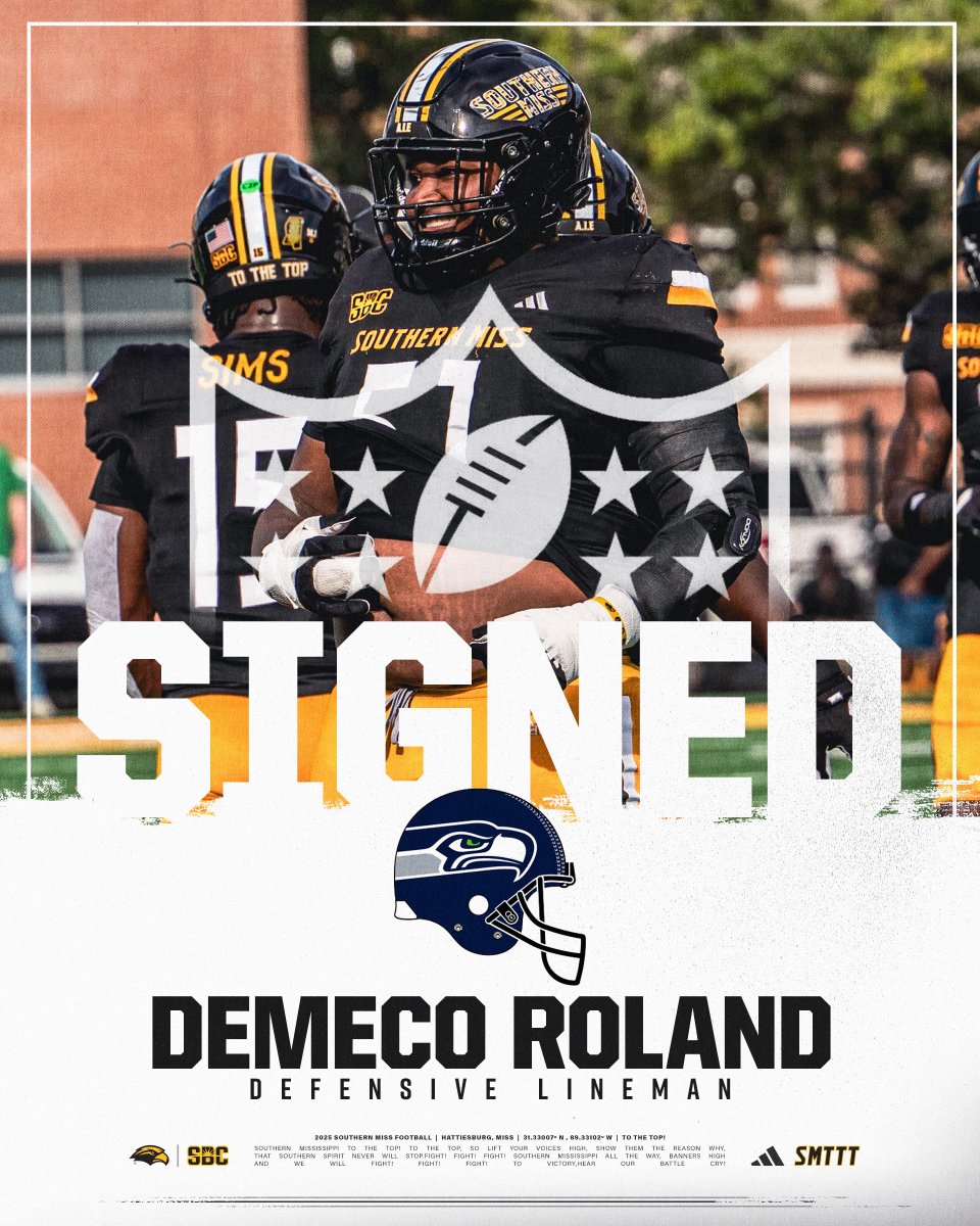 Meco to Seattle 🫡

<a href="/meco_roland/">DeMeco Roland</a> x <a href="/Seahawks/">Seattle Seahawks</a> | #SMTTT