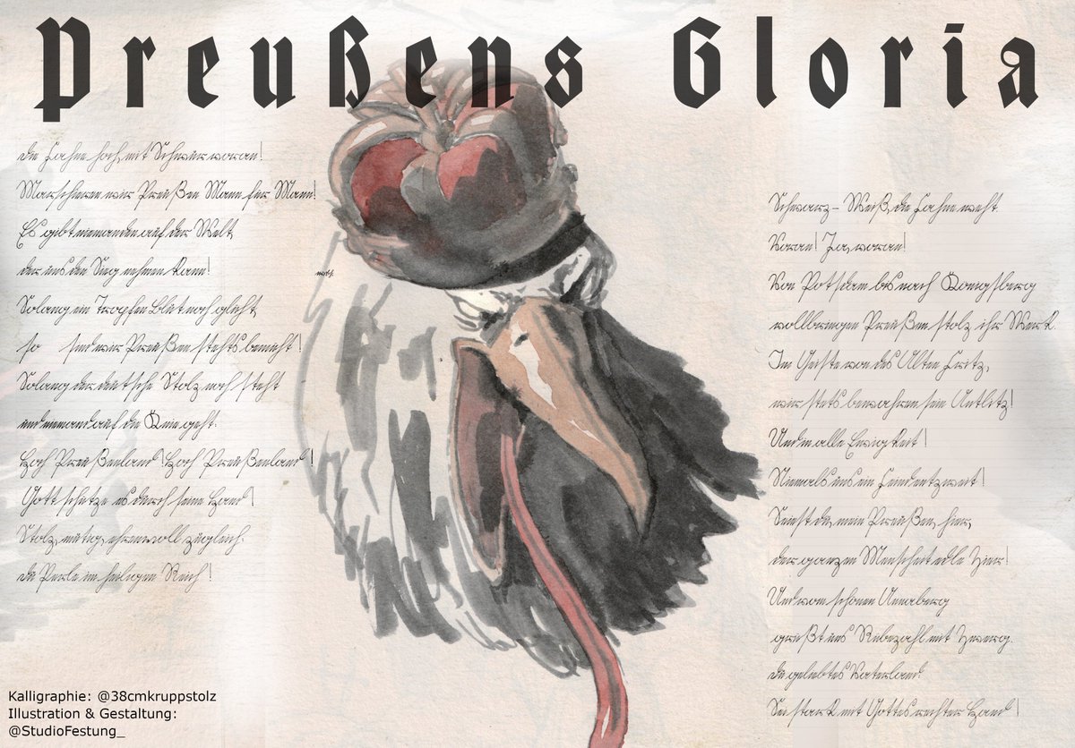 Wartburger_'s tweet photo. Zum Dienstag eine weitere Kollaboration von  @38cmkruppstolz und mir:
Preußens Gloria

#art https://t.co/YSJXYi93k0