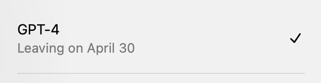 End of an era <a href="/ChatGPTapp/">ChatGPT</a> 🫡🥲