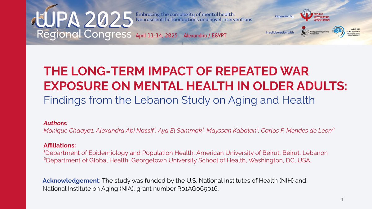 LSAHA- Lebanon Study on Ageing and HeAlth tweet media