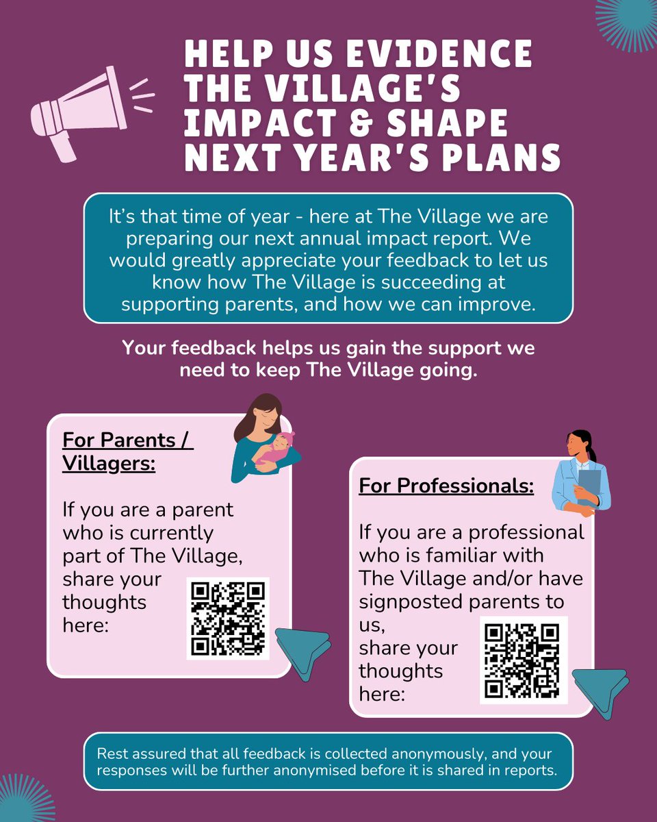 It’s that time again – we’re creating our 2025 Annual Report for The Village!  Your feedback led to real change last year.  Help us do it again!
Parents: forms.office.com/e/SRFe4T5mLDPr…: forms.office.com/e/xXiUYJ3VFj