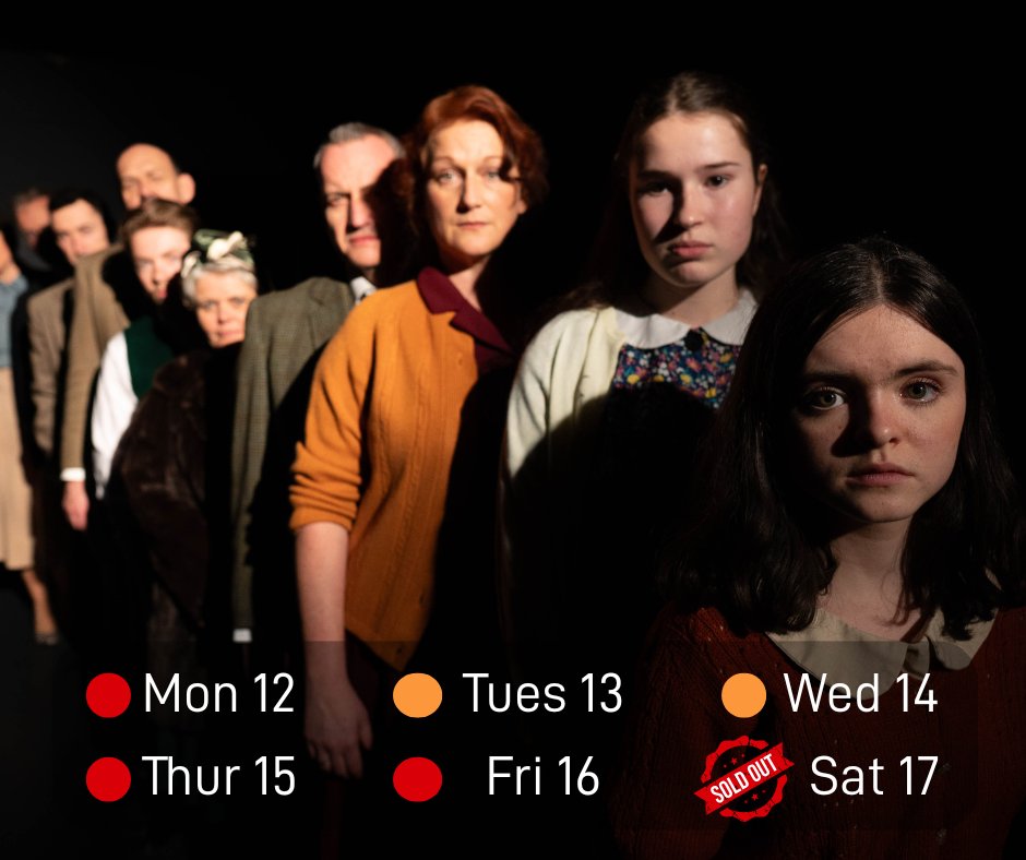 Tickets for The Diary of Anne Frank are nearly sold out! This moving story has touched the hearts of many, and there are only a few seats left.

🎟️Get your tickets now at wharftheatre.co.uk/show or Devizes Library

#WharfTheatre #AnneFrank #LocalTheatre #AlmostSoldOut