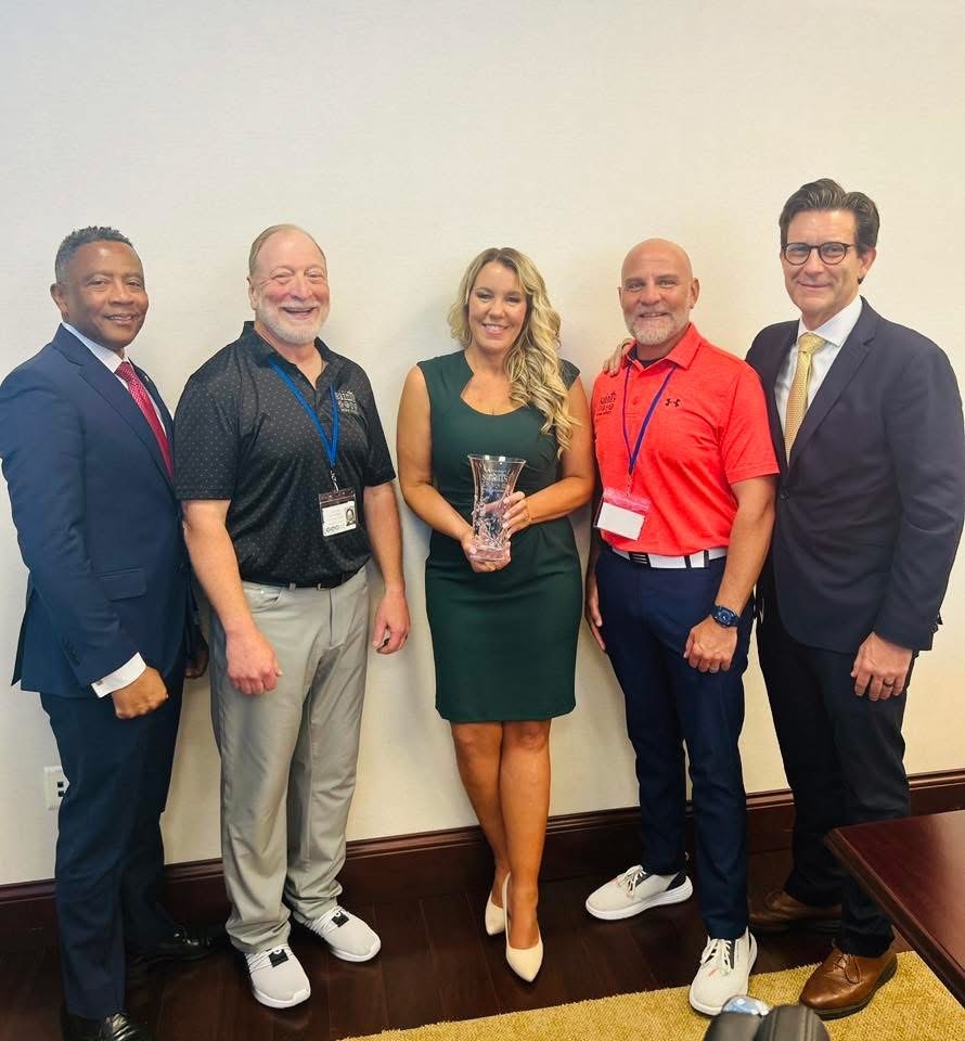 Congratulations to GEO's Vice President of Programs, Continuum of Care, Angela Geisinger, for being awarded the Corrections Ally of the Year Award from <a href="/SaintsPrison/">Saints Prison Ministry</a>.  #SecondChances #secondchancemonth #reentry