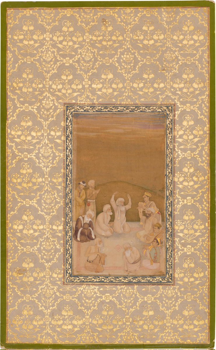 ssharadmohhan's tweet image. 'A Spiritual Concert' attributed to #Hunhar
This c1650 CE #Mughal painting depicts a #Sufi 'Sama' with one of the participants resembling Hazrat Shaykh Sa'di
From the Ardeshir Album assembled by Peshwa Nana Phadnavis during the rule of Muhammad Shah
On @Sothebys sale, April 30