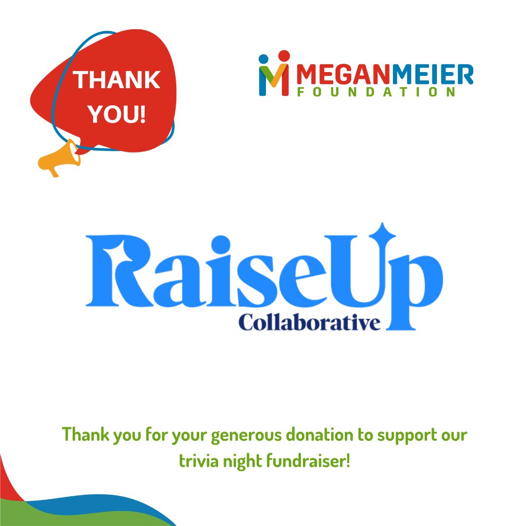 This week, we want to thank the incredible sponsors who support our trivia night. RaiseUp Collaborative has been an incredible partner for MMF and has helped our nonprofit grow. We are so grateful to feature them as a bronze sponsor this year. raiseupcollaborative.com