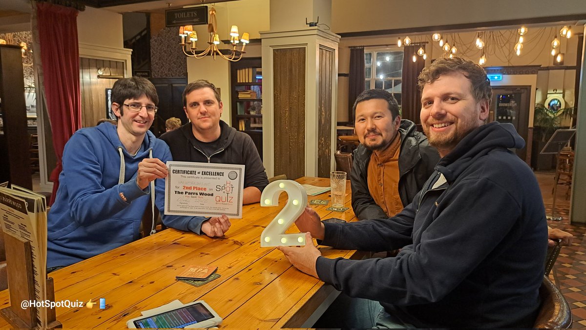 HotSpotQuiz's tweet image. It&apos;s TUESDAY 29th APRIL which means it&apos;s - @TheParrsWood @HotSpotQuiz Night Powered by #SpeedQuizzing 🎤🤩👉📲

Every Tuesday from 7:30pm you&apos;re invited you all to join us on our FREE to PLAY Hot Spot Quiz. It&apos;s a Smartphone Quiz that offers out PRIZES for 1st 2nd 3rd 5th and…