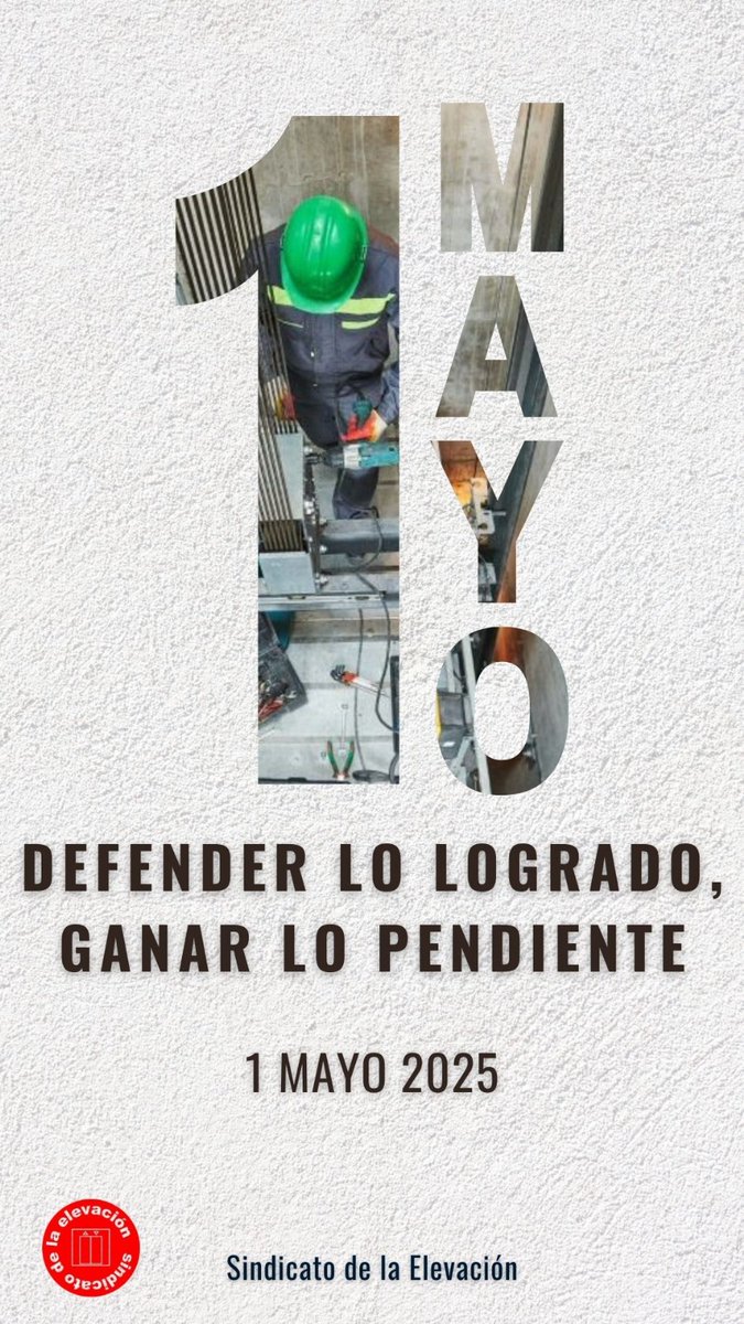 SindiElevacion's tweet photo. S.E info. 1 DE MAYO. SOLIDARIDAD Y LUCHA.
Defender lo logrado ganar lo pendiente.  💪 ✊️ https://t.co/c7dOmWGDAH