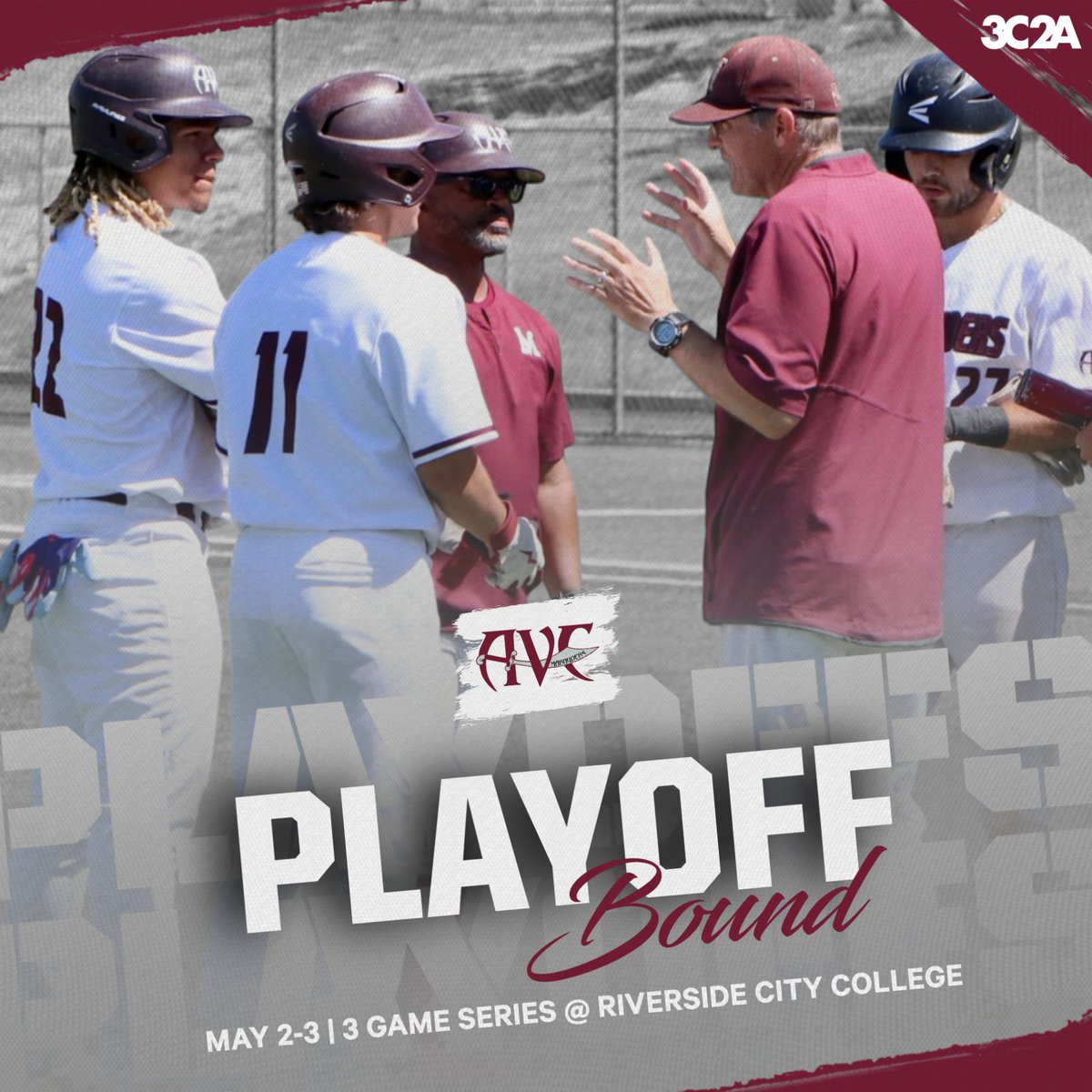 AVCMarauderAthletics (@avcathletics) on Twitter photo BASEBALL REACHES POSTSEASON FOR THE FIRST TIME SINCE 1969... Under 4th-year head coach <a href="/BryanMoses16/">Dr. Bryan Moses</a> , Antelope Valley College Baseball has made the 3C2A Playoffs for only the second time in program history... gomarauders.avc.edu/sports/bsb/202β¦ BASEBALL REACHES POSTSEASON FOR THE FIRST TIME SINCE 1969... Under 4th-year head coach <a href="/BryanMoses16/">Dr. Bryan Moses</a> , Antelope Valley College Baseball has made the 3C2A Playoffs for only the second time in program history... gomarauders.avc.edu/sports/bsb/202β¦