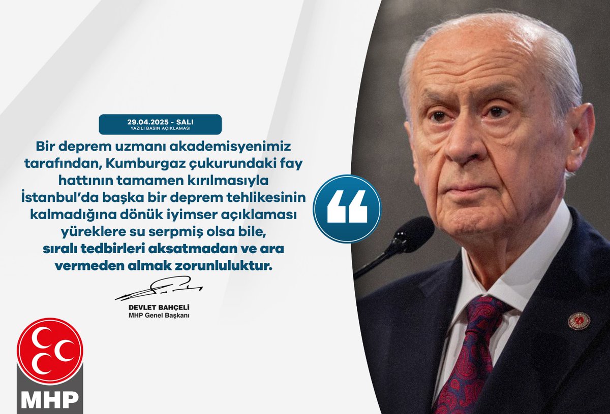 Bir deprem uzmanı akademisyenimiz tarafından, Kumburgaz çukurundaki fay hattının tamamen kırılmasıyla İstanbul’da başka bir deprem tehlikesinin kalmadığına dönük iyimser açıklaması yüreklere su serpmiş olsa bile, sıralı tedbirleri aksatmadan ve ara vermeden almak zorunluluktur.