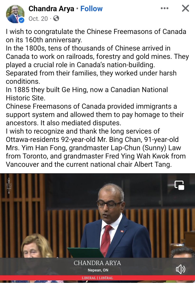 ChinasCanada's tweet photo. Most Canadian's don't realize that Canada isn't a "two party system" how can we expect @bennyjohnson to understand ? 🤔
160 YEARS folks, let that marinate for a moment shall we.... 160 YEARS, for the last 160 YEARS #Hongmen #ChineseFreemasons have either influenced or directly controlled Canadian's politican's, political arena, foreign policy and every other nook and cranny of provincial legislation, Parliament, House of Commons and of course our RCMP.
If a person doesn't understand what "Controlled Opposition" is (which most Canadian's don't) how can they ever have a clear understanding of Canada's political landscape ? 🥴
Thank you @chriswarkentin for sharing the video clearly illustrating the #Hongmen's #ChineseFreemasons control over Canadian politician's with particular emphasis on @MarkJCarney as he is our new @CanadianPM for the next 4 years and a huge shout out to @expose_ccp2023V whose efforts made this exposure possible, laying it all out in a way that's easy to digest. 😊
It's damn near IMPOSSIBLE for Westerners to penetrate the Chinese dissenter community (#NFSC #WhistleblowerMovement) and the Taiwanese community especially if a person doesn't know mandarin.
#WarForTaiwan
I will include a post below about "Controlled Opposition" for those interested. 😉
https://t.co/0krLKwrsli