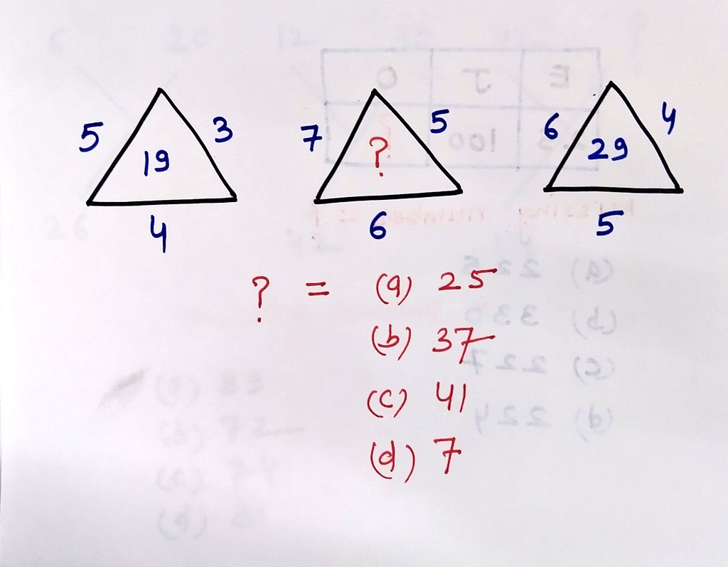 Math_files's tweet photo. Find the missing number https://t.co/opfOmsrQbf