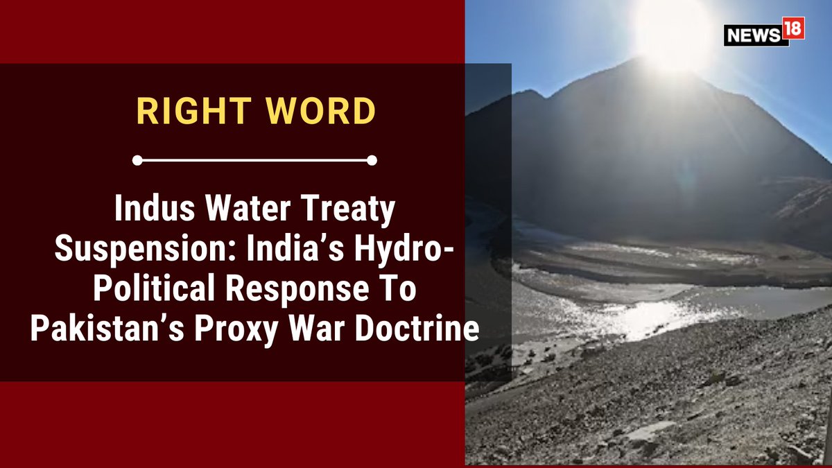 CNNnews18's tweet photo. #RightWord | India’s suspension of the IWT signals to the world that New Delhi is prepared to reframe the contours of South Asian diplomacy

#NewDelhi #SouthAsian #IWT | @ArunAnandLive 

https://t.co/NoaTzDi98r https://t.co/yh0ySQlH25