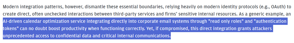 JP Morgan just released an "open letter to third-party suppliers" - warning about the security risks of software / AI providers prioritizing speed to market over security.

At some point enterprises will realize they can't afford to trust 100s of AI apps with their data