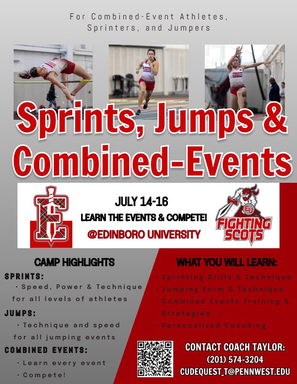 Our Track and Field Camp is Live! 

Click the link below or scan the QR code for more information and to register! 

linktr.ee/edinborotfxc

#borobuilt #fearthekilt