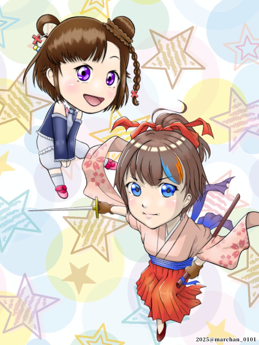 marchan_0101's tweet image. ろみさん@romigonGCHも福岡で活躍するVtuberさん✨
わたくし実は以前から何度かお絵描きさせてもらっていたり😁
りこちゃん@chikushirikoとの対戦、楽しみ〜🎶

#いまりこ #一之木ろみ #絵りこ