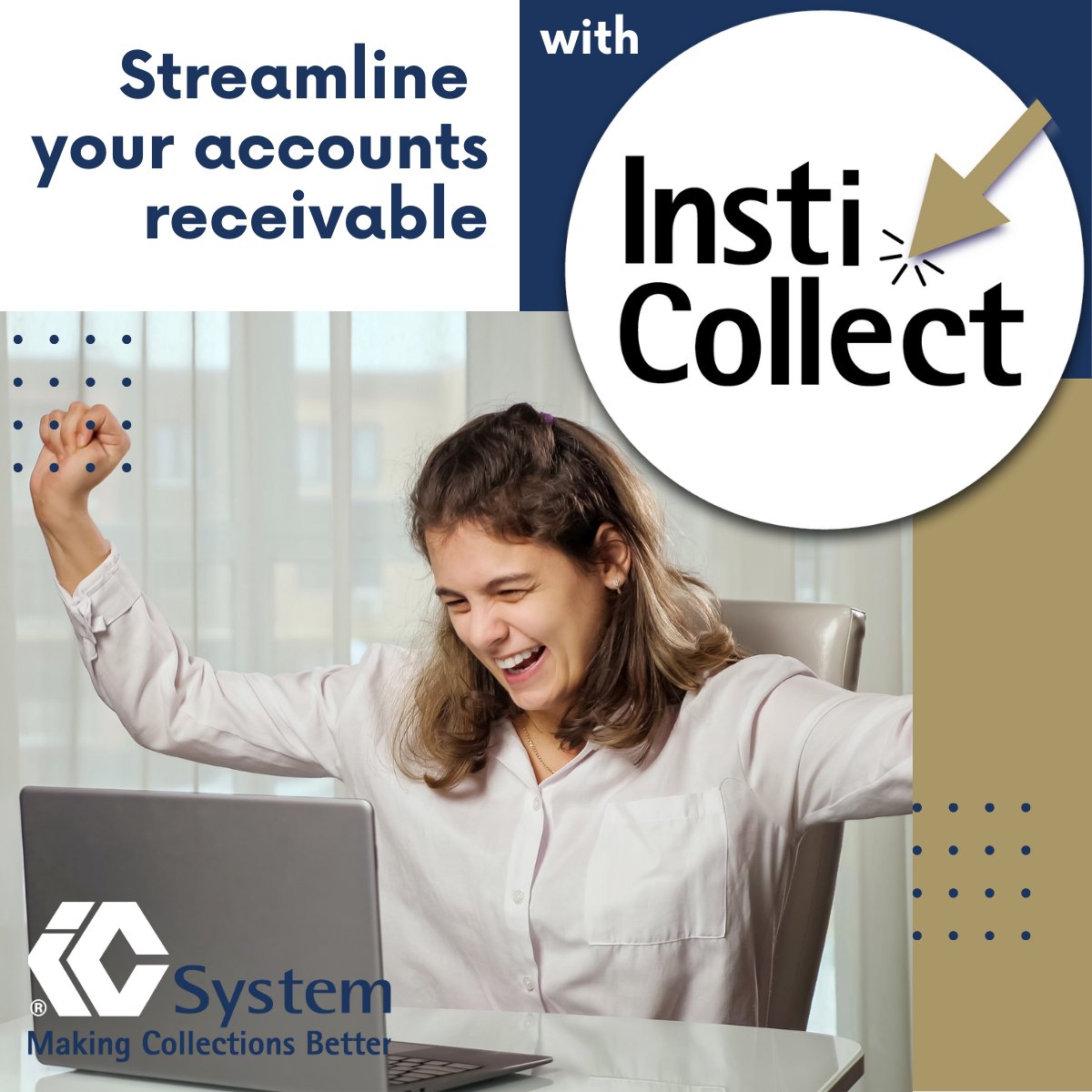 Need help collecting overdue invoices? 💸 Try InstiCollect by IC System — a self-service, flat-fee debt recovery tool made for small businesses. Fast, affordable, and no contracts. Get paid faster 👉 loom.ly/eOaoE20 #SmallBusiness #DebtRecovery