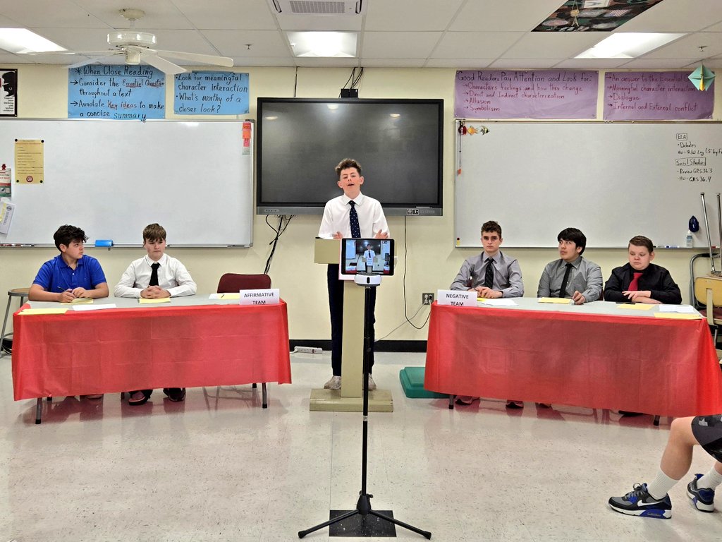 How impressive are our 8th grade Ss?  Wow!  It was an honor to serve as a judge of the 8th gr debates!  Does Social Media Do More Harm Than Good?  <a href="/Bendist25/">Benjamin District 25</a>