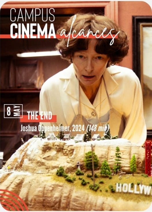 Campus cinema alcances nos trae de nuevo un peliculón. El próximo 2 de abril podrás disfrutar de “The end”. Este film cuenta la historia de una familia que vive en un búnker y como se desarrolla la historia de la misma.

¡Te esperamos!