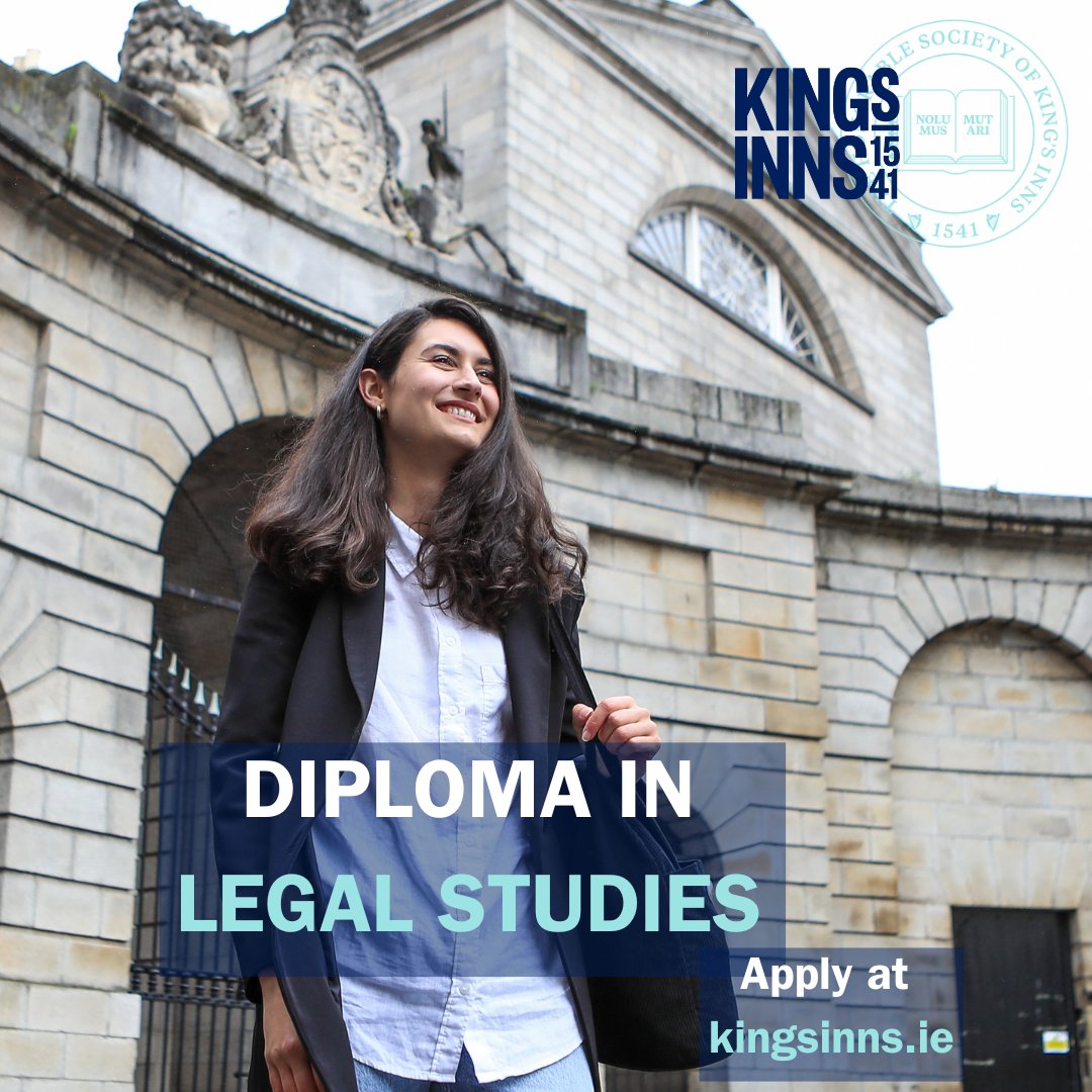 Considering a career change? Apply to the Diploma in Legal Studies at King’s Inns and choose a distinctive and promising field.

Learn more about this course and apply 👉 kingsinns.ie/education/dipl…

#studylaw #onlinelearning #law #legalstudies #kingsinns #maturestudent