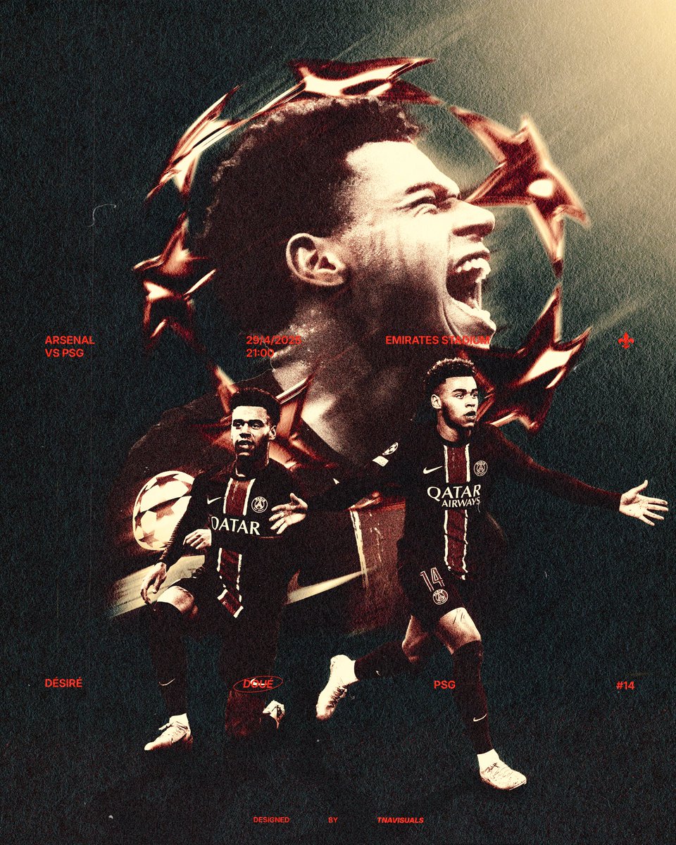 Champions League night 🌌🍿

-
#smsports #poster #desiredoue #ChampionsLeague #football
#psg #arsenal