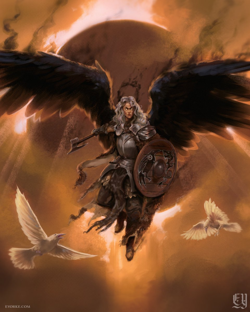 Aasimar commission I just finished. I love these characters. #dnd #rpg #ttrpg