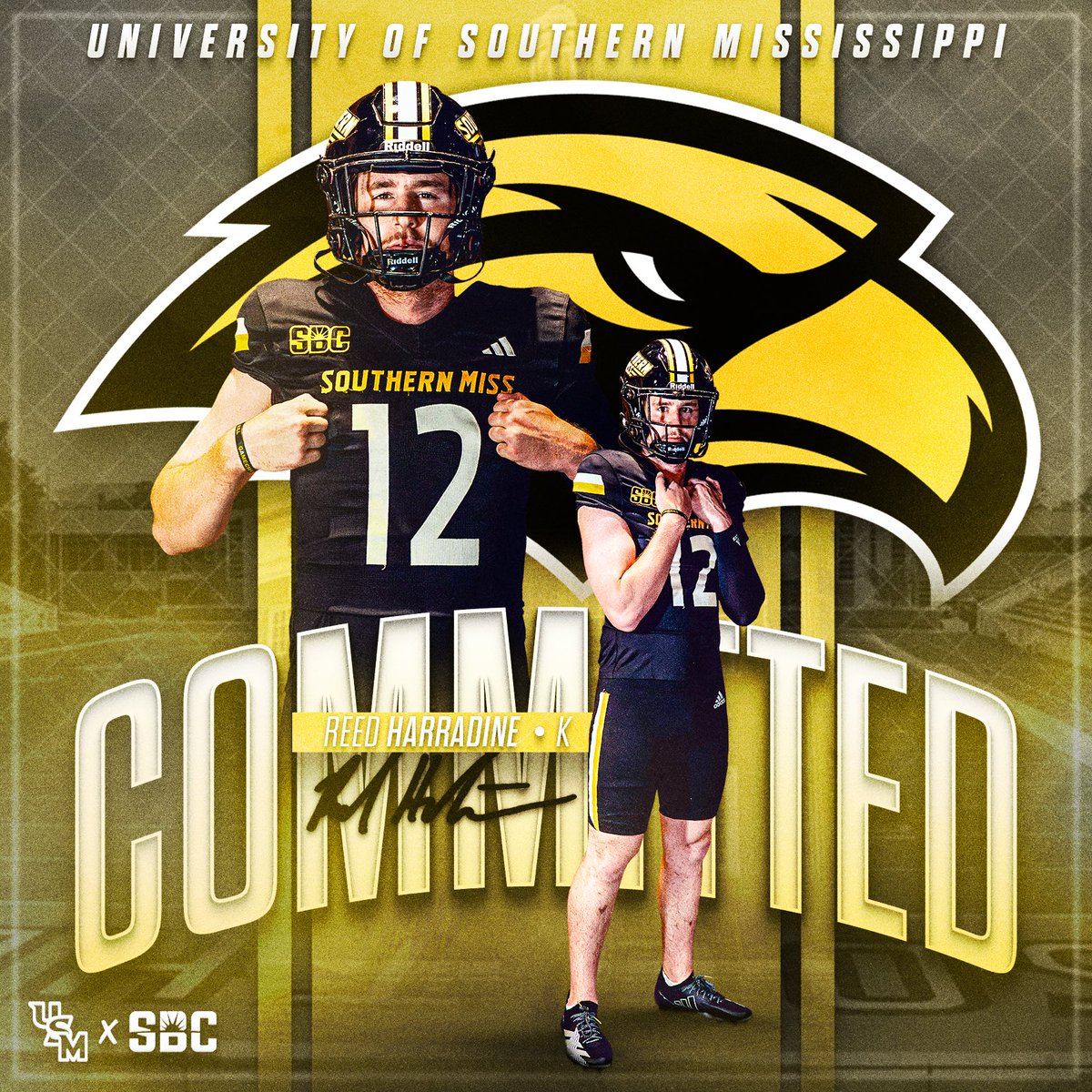 Reed Harradine (@harradinereed) on Twitter photo Beyond blessed to have signed with <a href="/SouthernMissFB/">Southern Miss Football</a>
<a href="/CoachHuff/">Charles C. Huff</a>
<a href="/CoachJoeBolden/">Joe Bolden</a>
<a href="/OneOnOneKicking/">OneOnOne Kicking Camps๐</a> <a href="/_Mike_McCabe/">Coach Mike McCabe</a>
<a href="/onealhealth/">Michael OโNeal</a> Beyond blessed to have signed with <a href="/SouthernMissFB/">Southern Miss Football</a>
<a href="/CoachHuff/">Charles C. Huff</a>
<a href="/CoachJoeBolden/">Joe Bolden</a>
<a href="/OneOnOneKicking/">OneOnOne Kicking Camps๐</a> <a href="/_Mike_McCabe/">Coach Mike McCabe</a>
<a href="/onealhealth/">Michael OโNeal</a>