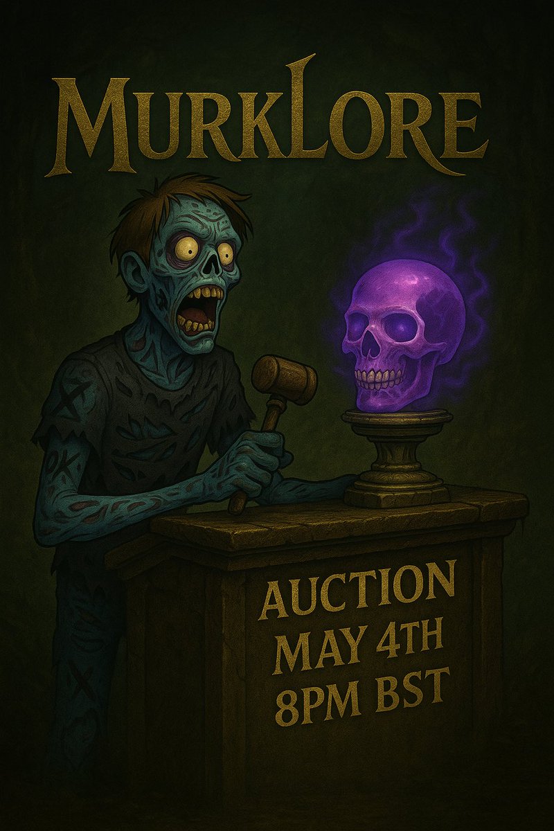 The shadows are shifting…
Join us this Sunday at 8PM BST for the Krystal Kaverns x Murklore Auction
11 mystical Skulls.
live in our Discord:
Minting on #Opulencex 
discord.gg/nfte

NFTAuction #Murklore  #XRPL #DarkFantasy