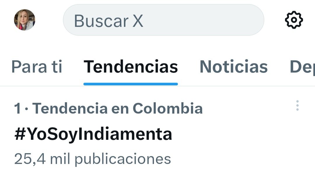 AdrianaRuizH's tweet image. Y somos tendencia #1 💪🇨🇴
Gracias a toda mi indiamenta.
#YoSoyIndiamenta