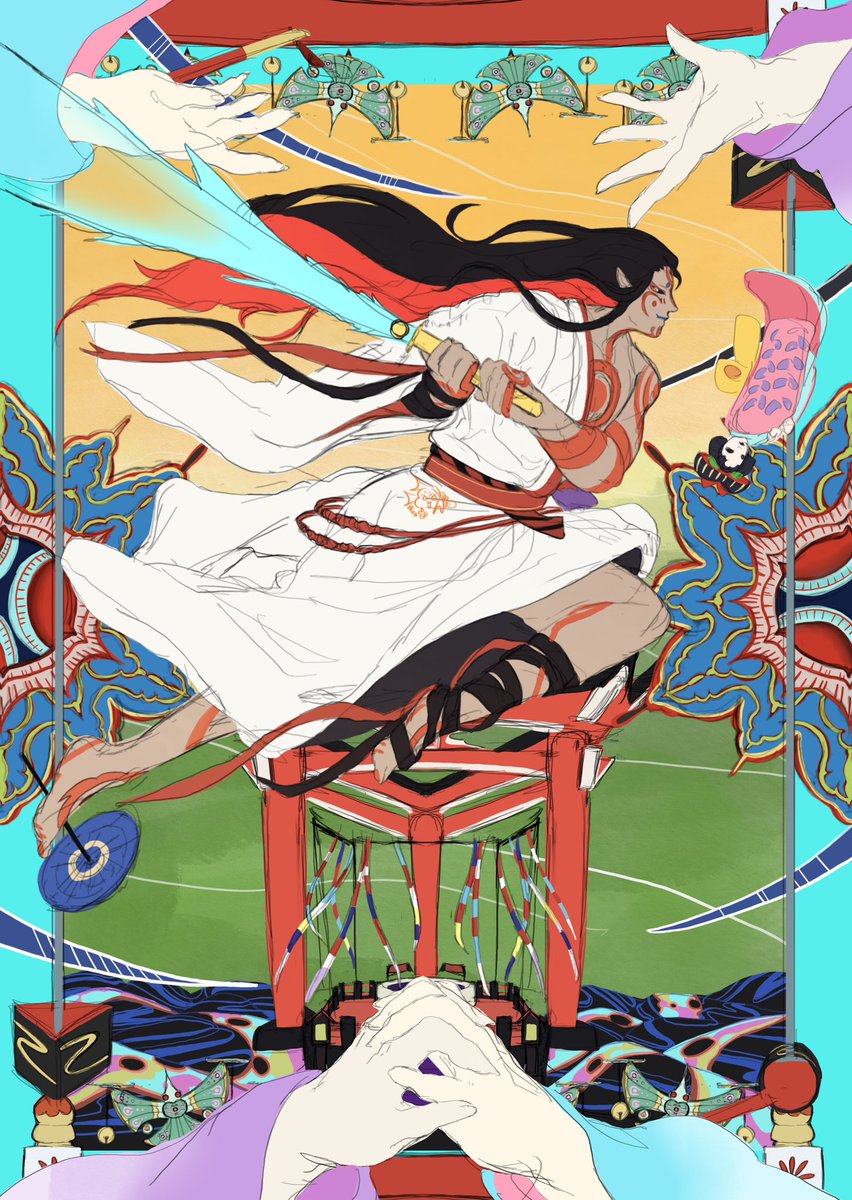 _hirohiiro_'s tweet photo. モノノ怪 唐傘 (WIP)
#モノノ怪 #モノノ怪_FA https://t.co/1GQkdU5KzV