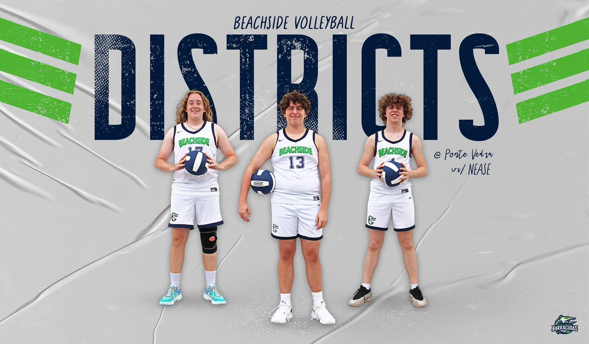 Game day! 
District tournament 

Boys volleyball 🏐 
🆚 Nease