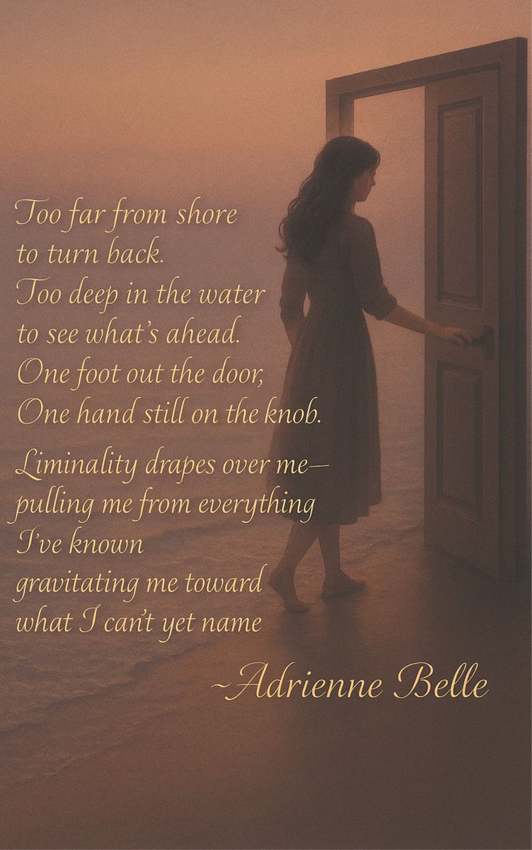 With the dream I had last night and these lingering feelings, liminality feels like the word of the day.
Created using Canva
#poem