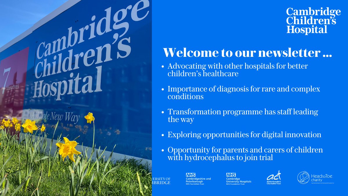Cambridge Children's Hospital (@cambchildrens) on Twitter photo The <a href="/CambChildrens/">Cambridge Children's Hospital</a> Spring newsletter is out now! It's packed with information about our work to build the first specialist children's hospital for the East of England. We hope you enjoy it 👉 > orlo.uk/ia1xs #AWholeNewWay The <a href="/CambChildrens/">Cambridge Children's Hospital</a> Spring newsletter is out now! It's packed with information about our work to build the first specialist children's hospital for the East of England. We hope you enjoy it 👉 > orlo.uk/ia1xs #AWholeNewWay