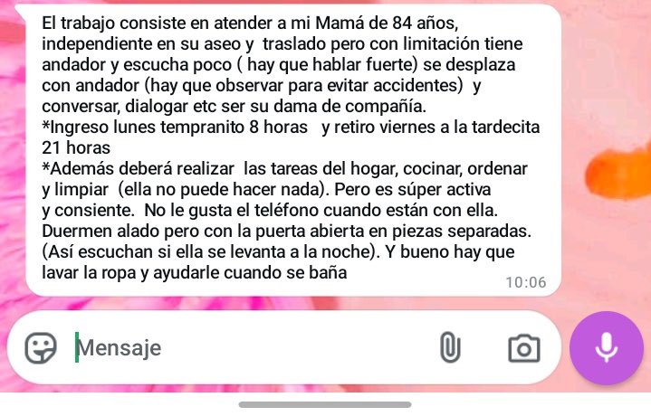 Caro quiere una esclava