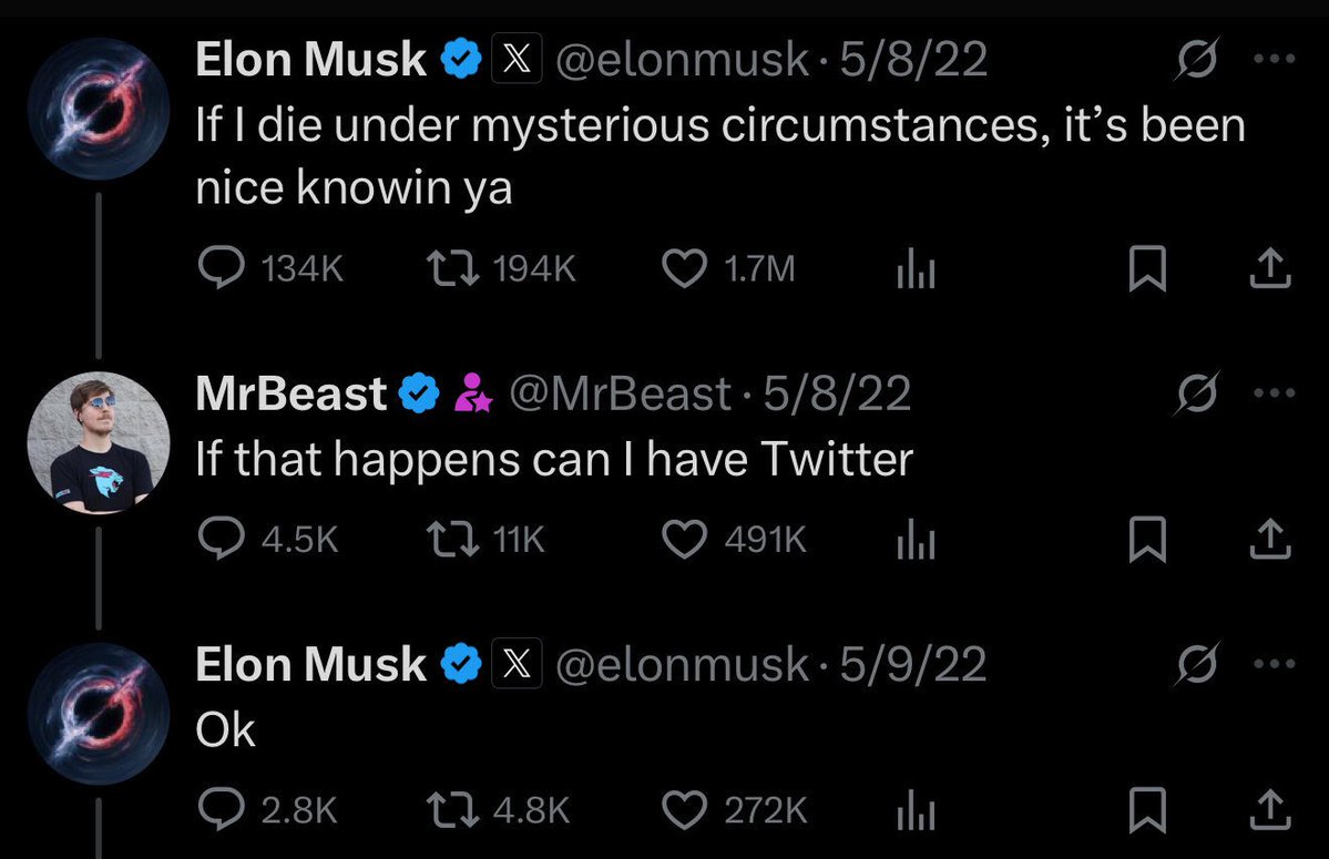 MrBeast's tweet image. I might actually own this platform soon 😭🙏🏻