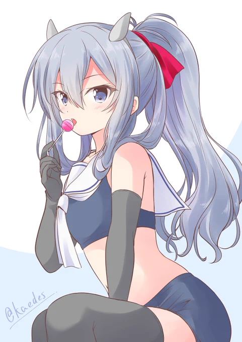 「ポニテフーミィちゃん」#艦これ版深夜の真剣お絵描き60分一本勝負#艦これ版真剣お絵描き60分一本勝負_20250429#艦これ #伊203 