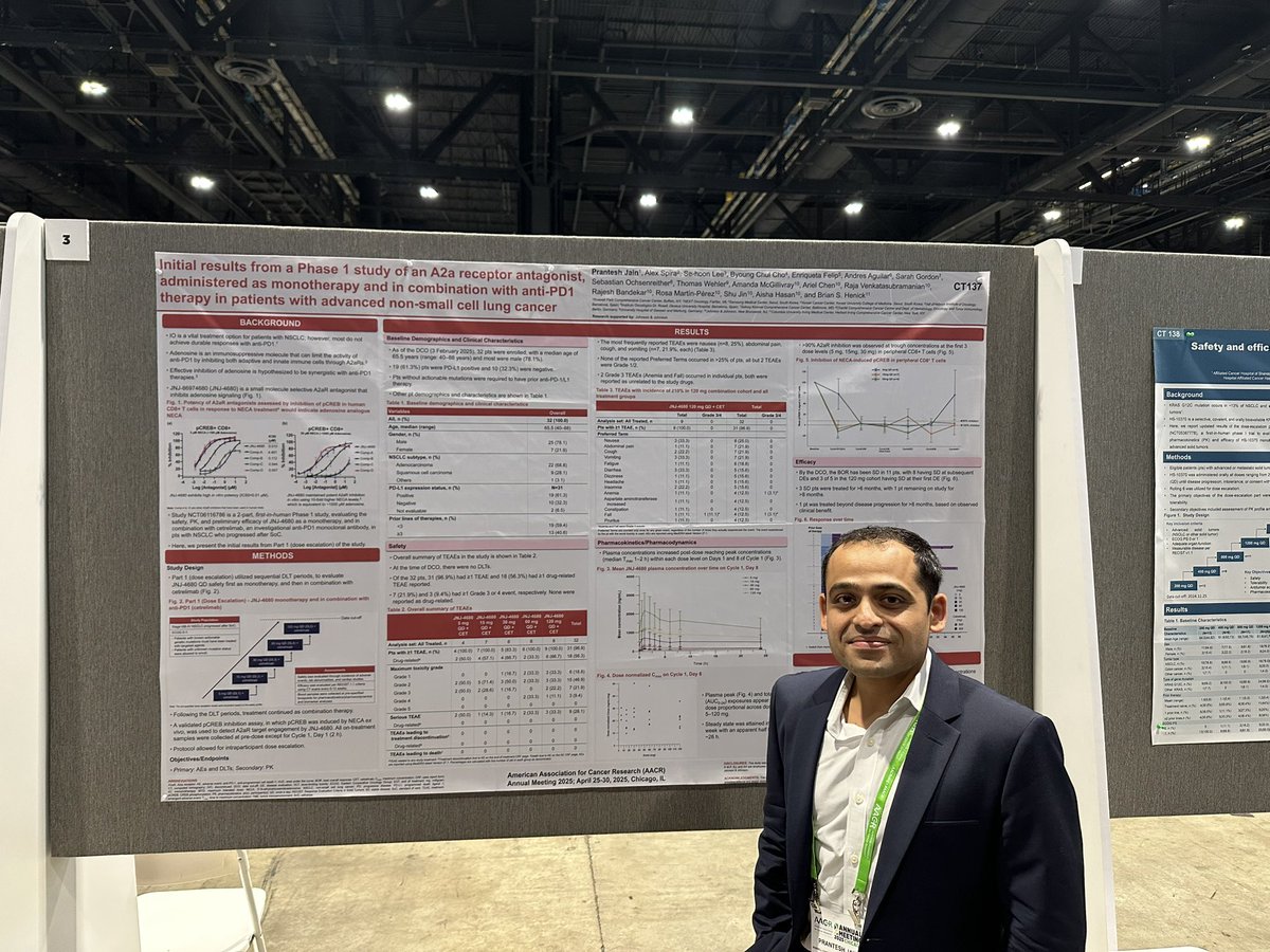 Deepak Vadehra (@deebacca) on Twitter photo Come check out <a href="/jainprantesh/">Prantesh Jain MD, FACP</a> at section 48 poster 3 TODAY at #AACR25. He is discussing initial results from a phase 1 trial in NSCLC. Great work. <a href="/RoswellPark/">Roswell Park</a> ; <a href="/AACR/">AACR</a> Come check out <a href="/jainprantesh/">Prantesh Jain MD, FACP</a> at section 48 poster 3 TODAY at #AACR25. He is discussing initial results from a phase 1 trial in NSCLC. Great work. <a href="/RoswellPark/">Roswell Park</a> ; <a href="/AACR/">AACR</a>