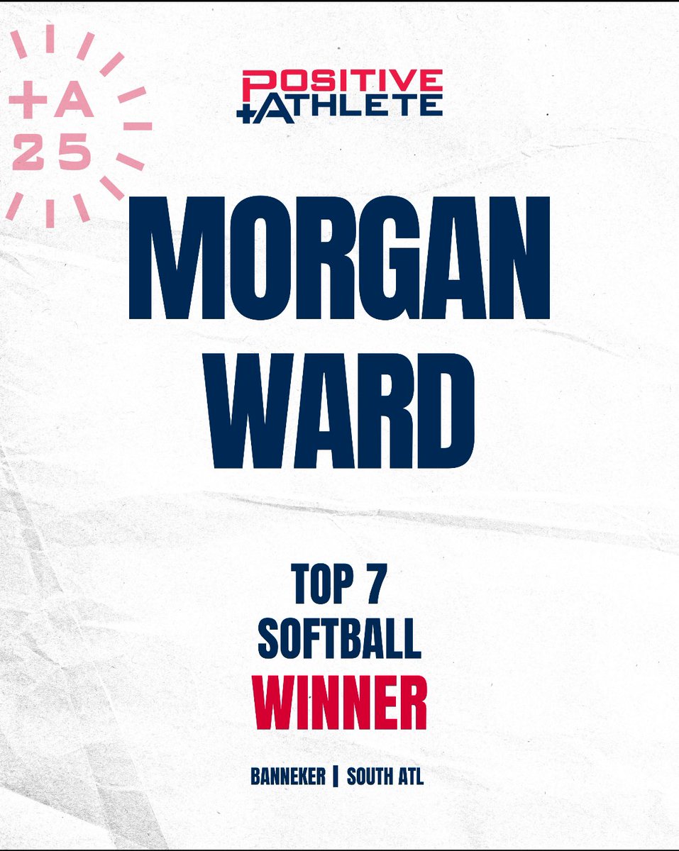 Banneker High School Athletics (@bhsathletics_) on Twitter photo Congratulations 🎉 to our very own Miss BHS <a href="/Banneker_HS/">Banneker HS</a> , MORGAN WARD, who has been named one of the Top 7 (of over 6,400) Most Positive High School Athletes in their Sport🥎 in state of GA. #PositiveAthlete #GoTrojans Congratulations 🎉 to our very own Miss BHS <a href="/Banneker_HS/">Banneker HS</a> , MORGAN WARD, who has been named one of the Top 7 (of over 6,400) Most Positive High School Athletes in their Sport🥎 in state of GA. #PositiveAthlete #GoTrojans