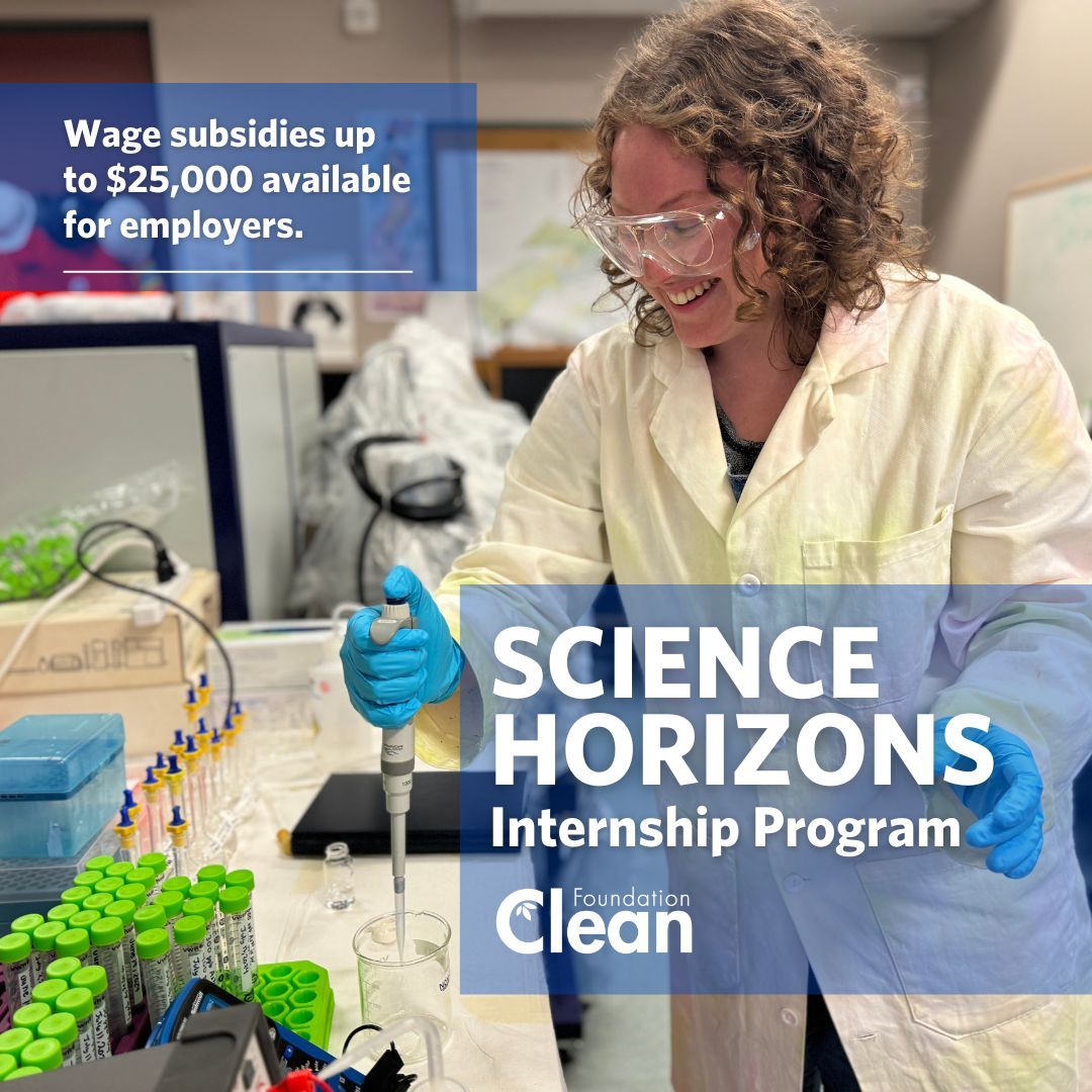 Advance your organization’s environmental initiatives with a qualified pool of interns through the Science Horizons Internship Program.  

Eligible employers could receive wage subsidies up to $25,000. 

Apply by May 6, 2025: buff.ly/eCKlda5