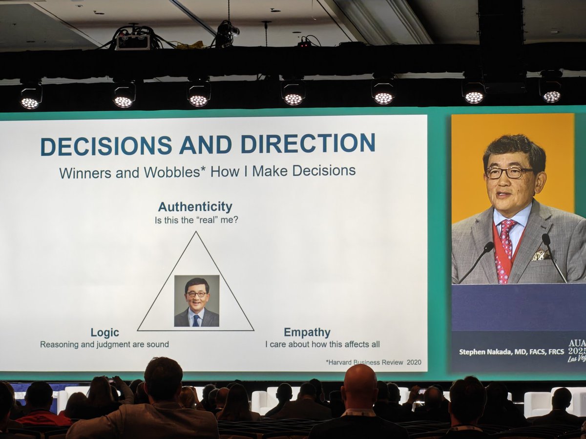 Hari Ratan (@lithohlr) on Twitter photo Some great wisdom on leadership from <a href="/NakadaSteve/">Steve Nakada</a> #AUA2025
"surround yourself with the people with whom you'd want to end your days" Some great wisdom on leadership from <a href="/NakadaSteve/">Steve Nakada</a> #AUA2025
"surround yourself with the people with whom you'd want to end your days"