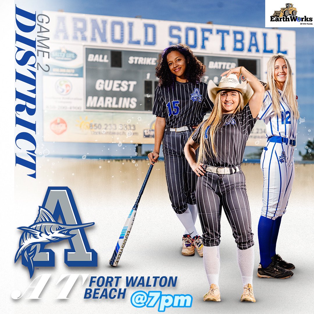 Tomorrow the Lady Marlins will travel to Ft. Walton Beach for the District Championship. Go Marlins!