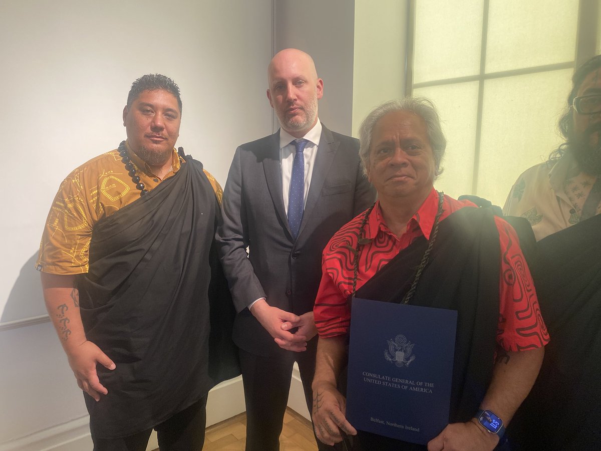 US Consulate Belfast (@usainni) on Twitter photo Thank you to <a href="/NatMuseumsNI/">National Museums NI</a> for supporting <a href="/oha_hawaii/">OHA</a> on the repatriation of unlawfully removed sacred objects & ancestral remains. Honored to be part of a special repatriation ceremony yesterday <a href="/UlsterMuseum/">Ulster Museum</a>. bbc.com/news/articles/… Thank you to <a href="/NatMuseumsNI/">National Museums NI</a> for supporting <a href="/oha_hawaii/">OHA</a> on the repatriation of unlawfully removed sacred objects & ancestral remains. Honored to be part of a special repatriation ceremony yesterday <a href="/UlsterMuseum/">Ulster Museum</a>. bbc.com/news/articles/…