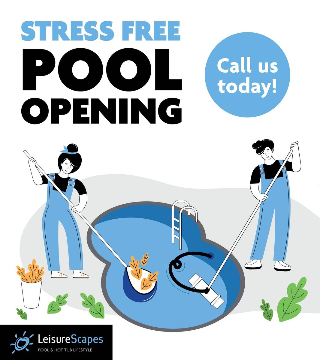 VantagePools's tweet image. Here’s a tip for you: it doesn’t take long for bacteria growth to happen, so when the ice melts and the April sun starts to warm up your water, it’s time to open up your pool. Book online. We have everything you need, and the service to go with it.
#poolopening #leisurescapes