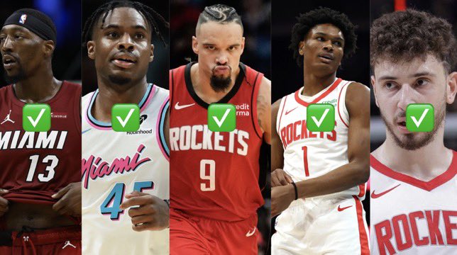 PropJoeDFS's tweet photo. $50 to TWO people who LIKE 👇🏼

THE HEATER CONTINUES 🔥

Daily Prop Card: 5-0 ✅🧹
Now 32-8 on the run 💰

Bam Adebayo U 19.5 Pts ✅
Davion Mitchell U 6.5 Asts ✅
Dillon Brooks U 12.5 Pts ✅
Amen Thompson O 11.5 Pts ✅
Sengun to Record DD ✅

First 50 Comments = Today’s Card 📲 https://t.co/ff7nTbPhr8