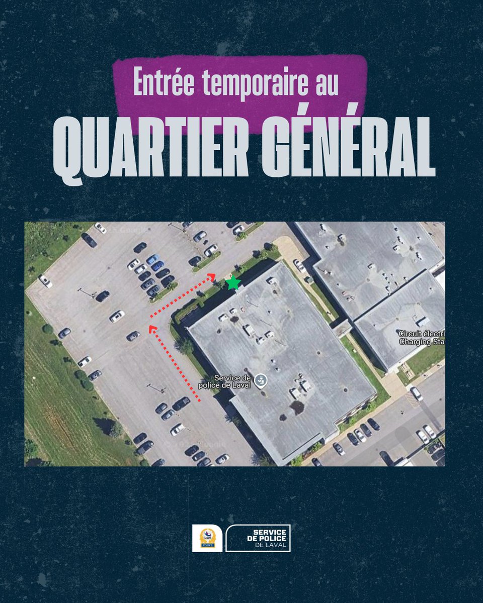 En raison de dommages à l’entrée principale du Quartier général du SPL, les visiteurs sont priés d’utiliser la porte située sur le côté nord du bâtiment et d’appuyer sur l’interrupteur, situé à votre gauche. Un agent de sécurité vous accueillera. Merci de votre compréhension!