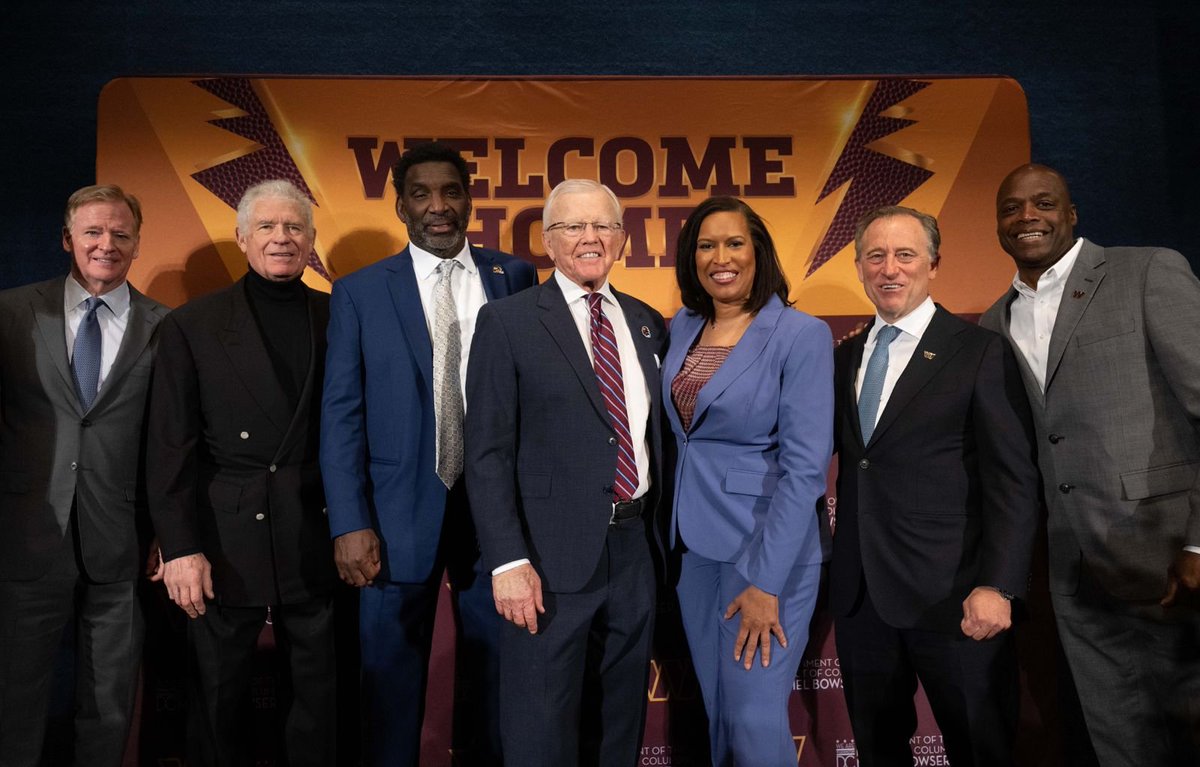 Promises made. Promises kept.

I've been working on this for the 10 years that I've been Mayor, and now, we have the right partner at the right time.

Let's give our Commanders a big Washington, DC welcome.