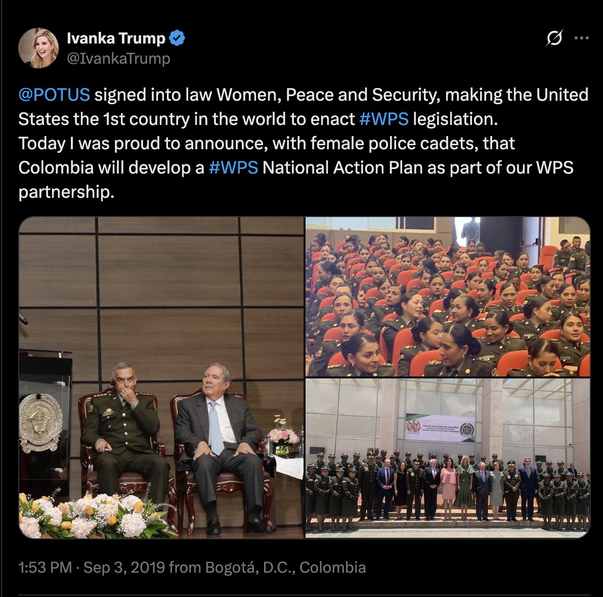 Throwback to 2019 when Trump signed WPS into law