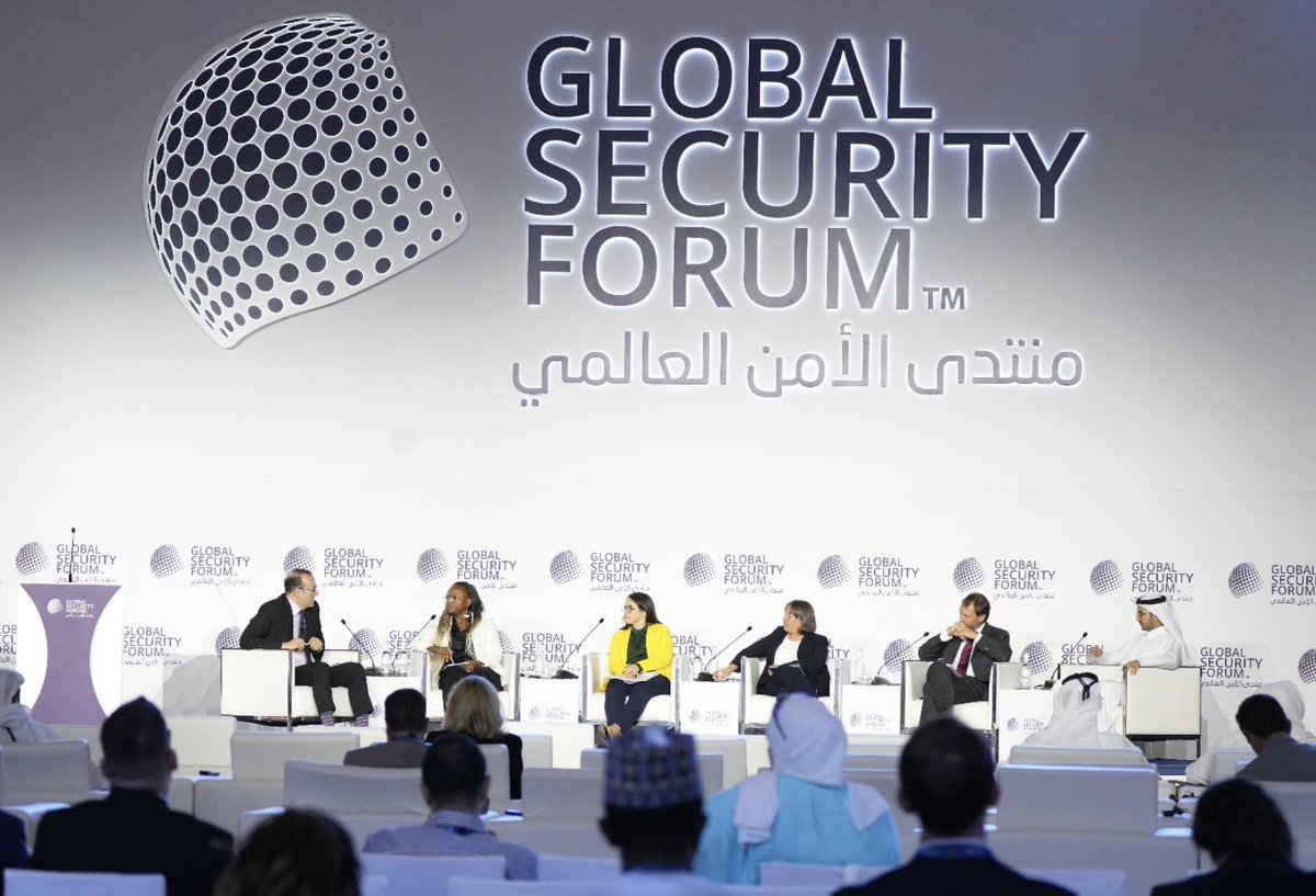 Global Security Forum (@gsecforum) on Twitter photo Today at #GSF2025:
Panel on "Addressing Non-State Actors: Policy and Legal Considerations," sponsored by <a href="/UN_CTED/">United Nations CTED</a>
Featuring <a href="/adejokemusic/">Adejoké Babington-Ashaye</a>, <a href="/HarmonieToros/">Harmonie Toros</a>, Hon. Sue Eckert, <a href="/tom_renard/">Thomas Renard</a>, and Dr. Sultan Al-Khulaifi. Moderated by Dr. David Scharia.
👉 globalsecurityforum.com Today at #GSF2025:
Panel on "Addressing Non-State Actors: Policy and Legal Considerations," sponsored by <a href="/UN_CTED/">United Nations CTED</a>
Featuring <a href="/adejokemusic/">Adejoké Babington-Ashaye</a>, <a href="/HarmonieToros/">Harmonie Toros</a>, Hon. Sue Eckert, <a href="/tom_renard/">Thomas Renard</a>, and Dr. Sultan Al-Khulaifi. Moderated by Dr. David Scharia.
👉 globalsecurityforum.com