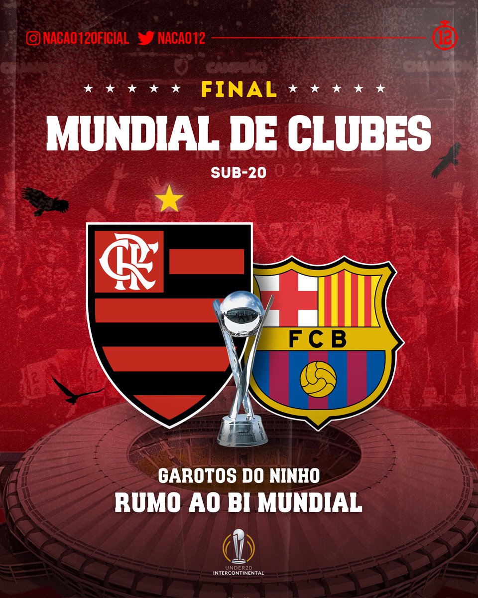 Nacao12's tweet photo. FINAL CONFIRMADA! 

Nos vemos no Maracanã!
RUMO AO BI MUNDIAL 🏆🏆

#Nação12
#Nadanospara
#Flamengo
#GarotosdoNinho

☝🏾✌🏾🥁🚩🏴 https://t.co/LWcyC1P30E