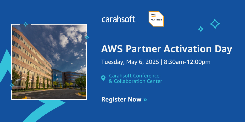 Carahsoft (@carahsoft) on Twitter photo Unlock new opportunities in the <a href="/awscloud/">Amazon Web Services</a> public sector on 5/6. Join us in Reston, VA, for AWS Partner Activation Day to gain expert insights on growing your AWS cloud practice. Secure your spot now: carah.io/c62993 Unlock new opportunities in the <a href="/awscloud/">Amazon Web Services</a> public sector on 5/6. Join us in Reston, VA, for AWS Partner Activation Day to gain expert insights on growing your AWS cloud practice. Secure your spot now: carah.io/c62993